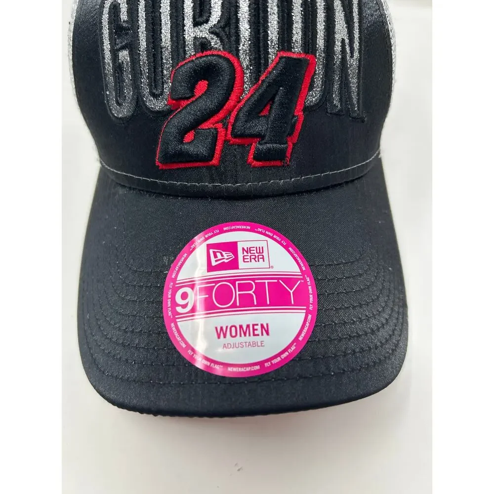 New Era Nascar Jeff Gordon 24 Black Women's Ballcap Hat NWT